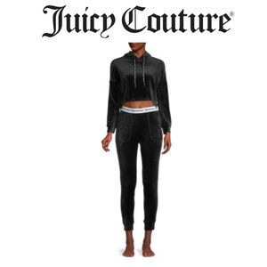 Juicy Couture Set Grey Velour Bling